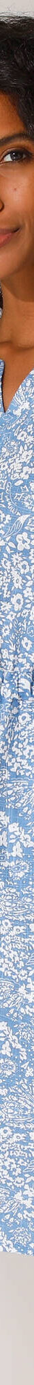 Robe imprimée boutonnée épaules (lavande / écru) Robe imprimée boutonnée épaules (lavande / écru)